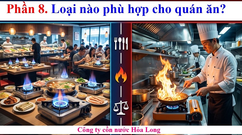 Cồn Nước Và Gas Mini Loại Nào Tiết Kiệm Hơn? So Sánh Chi Tiết Chi Phí Và Hiệu Quả Sử Dụng